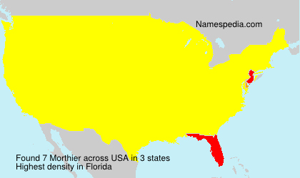 Surname Morthier in USA Surname Morthier in USA