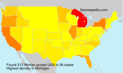 Surname Mortier in USA Surname Mortier in USA