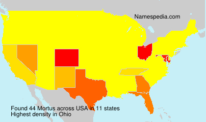 Surname Mortus in USA Surname Mortus in USA