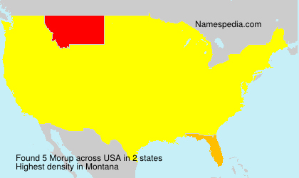 Surname Morup in USA Surname Morup in USA