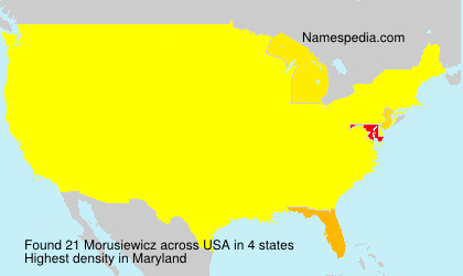 Surname Morusiewicz in USA Surname Morusiewicz in USA