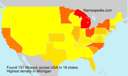 Surname Mosack in USA Surname Mosack in USA