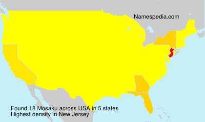 Surname Mosaku in USA