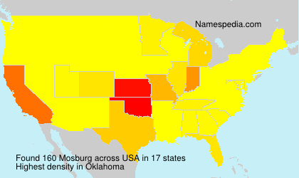 Surname Mosburg in USA Surname Mosburg in USA