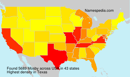 Surname Mosby in USA Surname Mosby in USA