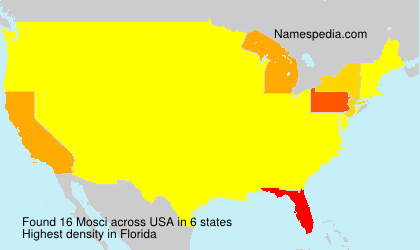 Surname Mosci in USA Surname Mosci in USA