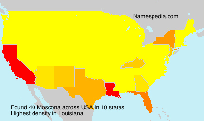 Surname Moscona in USA Surname Moscona in USA
