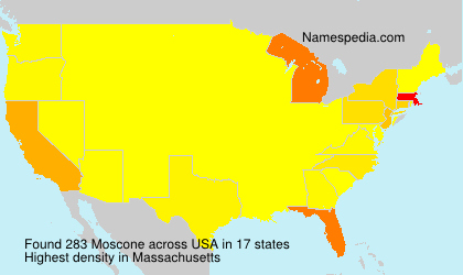 Surname Moscone in USA Surname Moscone in USA