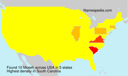 Surname Moseh in USA Surname Moseh in USA