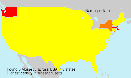 Surname Mosescu in USA Surname Mosescu in USA
