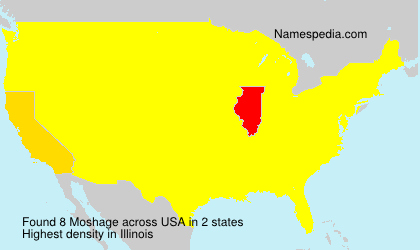 Surname Moshage in USA Surname Moshage in USA