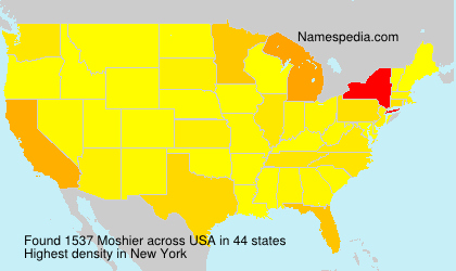Surname Moshier in USA Surname Moshier in USA