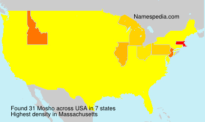 Surname Mosho in USA Surname Mosho in USA