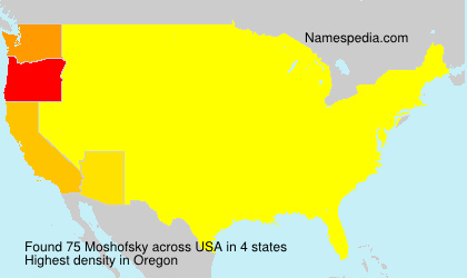 Surname Moshofsky in USA Surname Moshofsky in USA