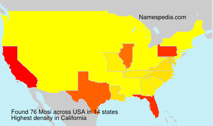Surname Mosi in USA Surname Mosi in USA