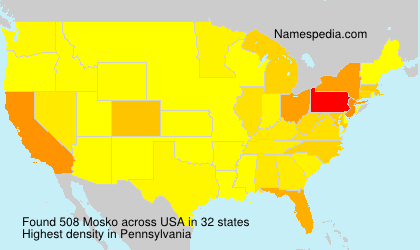 Surname Mosko in USA Surname Mosko in USA