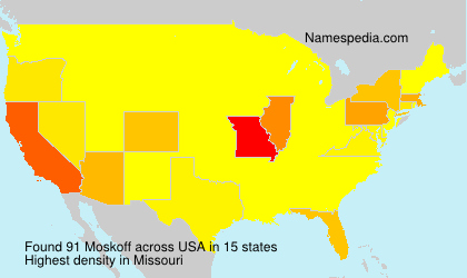 Surname Moskoff in USA Surname Moskoff in USA