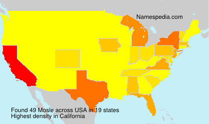 Surname Mosle in USA Surname Mosle in USA