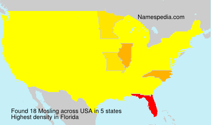 Surname Mosling in USA Surname Mosling in USA