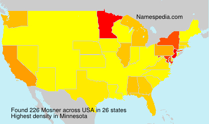 Surname Mosner in USA Surname Mosner in USA