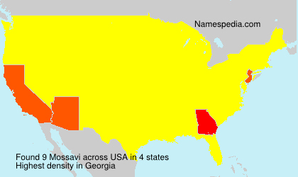 Surname Mossavi in USA Surname Mossavi in USA