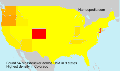 Surname Mossbrucker in USA Surname Mossbrucker in USA
