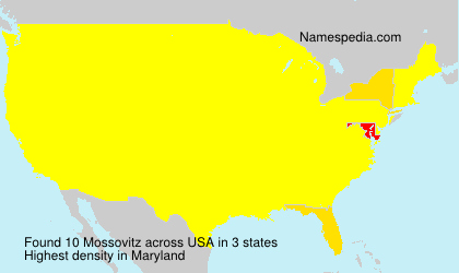 Surname Mossovitz in USA Surname Mossovitz in USA