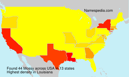 Surname Mossy in USA Surname Mossy in USA