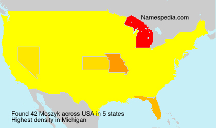 Surname Moszyk in USA Surname Moszyk in USA