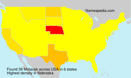 Surname Motacek in USA Surname Motacek in USA