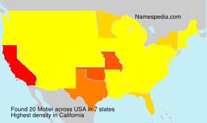 Surname Motiei in USA Surname Motiei in USA