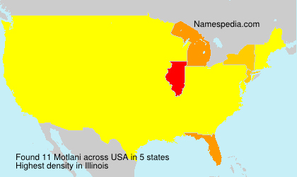 Surname Motlani in USA