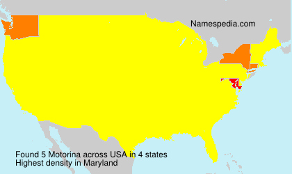 Surname Motorina in USA Surname Motorina in USA