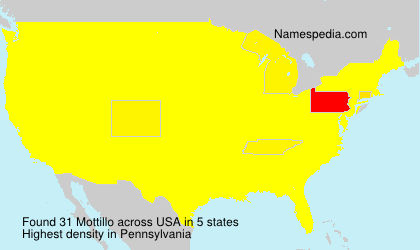 Surname Mottillo in USA Surname Mottillo in USA