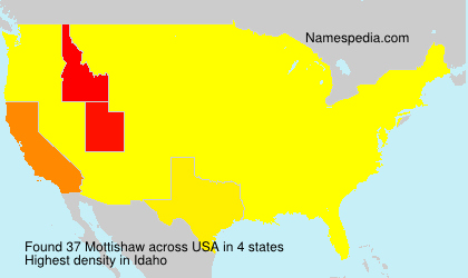 Surname Mottishaw in USA Surname Mottishaw in USA