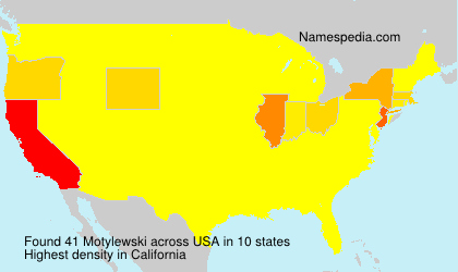 Surname Motylewski in USA Surname Motylewski in USA