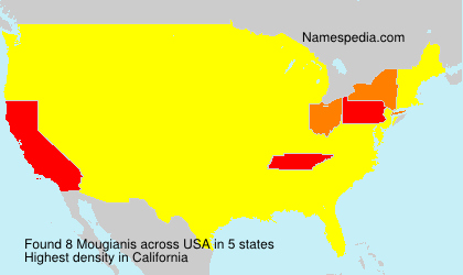 Surname Mougianis in USA Surname Mougianis in USA