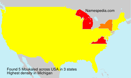 Surname Moukaled in USA Surname Moukaled in USA