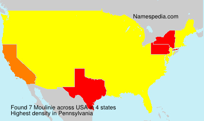 Surname Moulinie in USA Surname Moulinie in USA