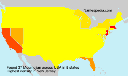 Surname Moumdjian in USA Surname Moumdjian in USA