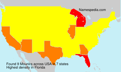 Surname Mounira in USA Surname Mounira in USA