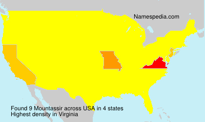 Surname Mountassir in USA Surname Mountassir in USA
