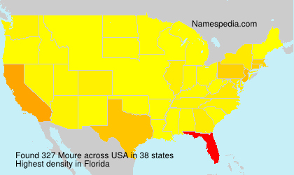 Surname Moure in USA