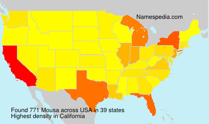 Surname Mousa in USA Surname Mousa in USA