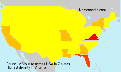 Surname Mousse in USA Surname Mousse in USA