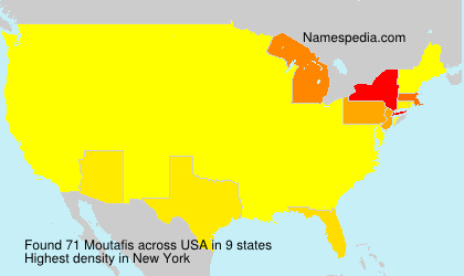 Surname Moutafis in USA Surname Moutafis in USA