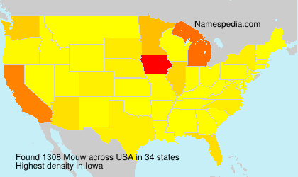 Surname Mouw in USA Surname Mouw in USA