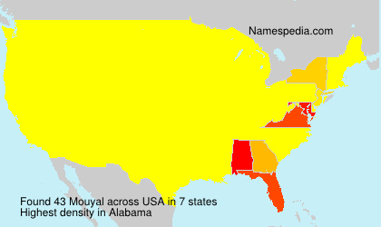 Surname Mouyal in USA Surname Mouyal in USA