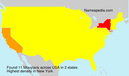 Surname Mouyiaris in USA Surname Mouyiaris in USA