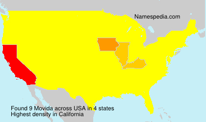Surname Movida in USA Surname Movida in USA
